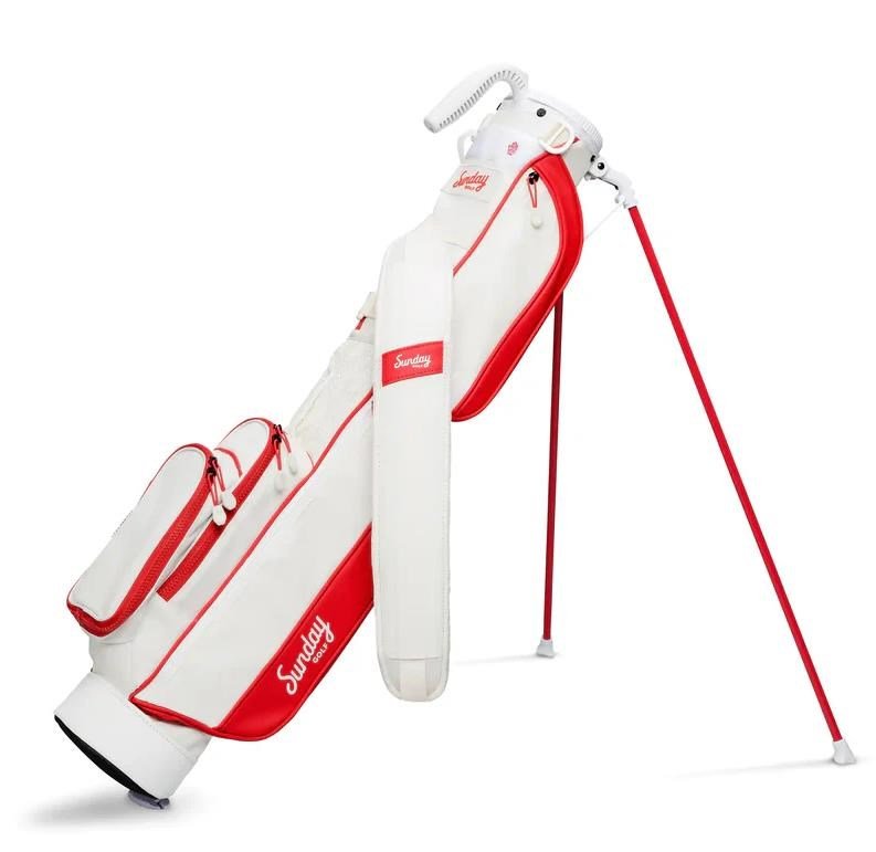 Sunday Golf Loma pencil bag, rouge/blanc cassé