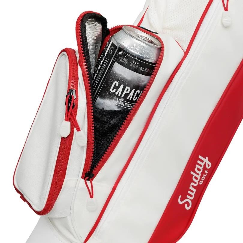 Sunday Golf Loma pencil bag, rouge/blanc cassé