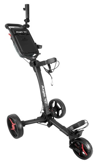 Axglo V1 chariot manuel de golf, noir/rouge