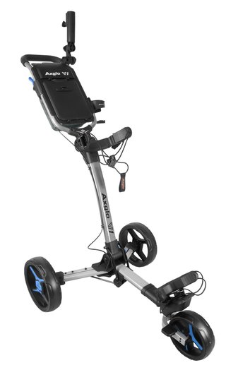 Axglo V1 chariot manuel de golf, argent/bleu