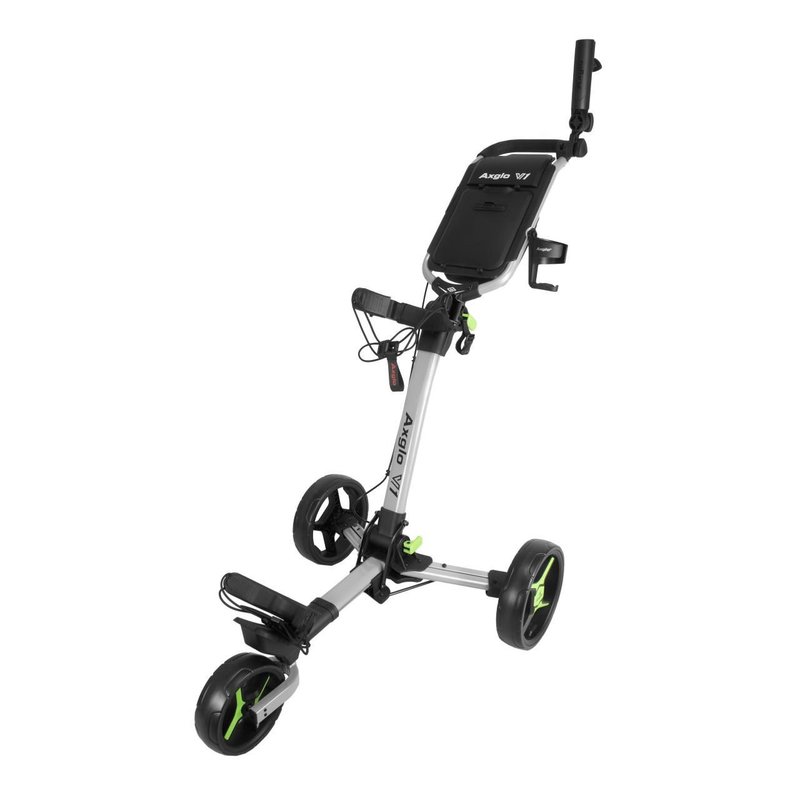 Axglo V1 chariot manuel de golf, argent/vert