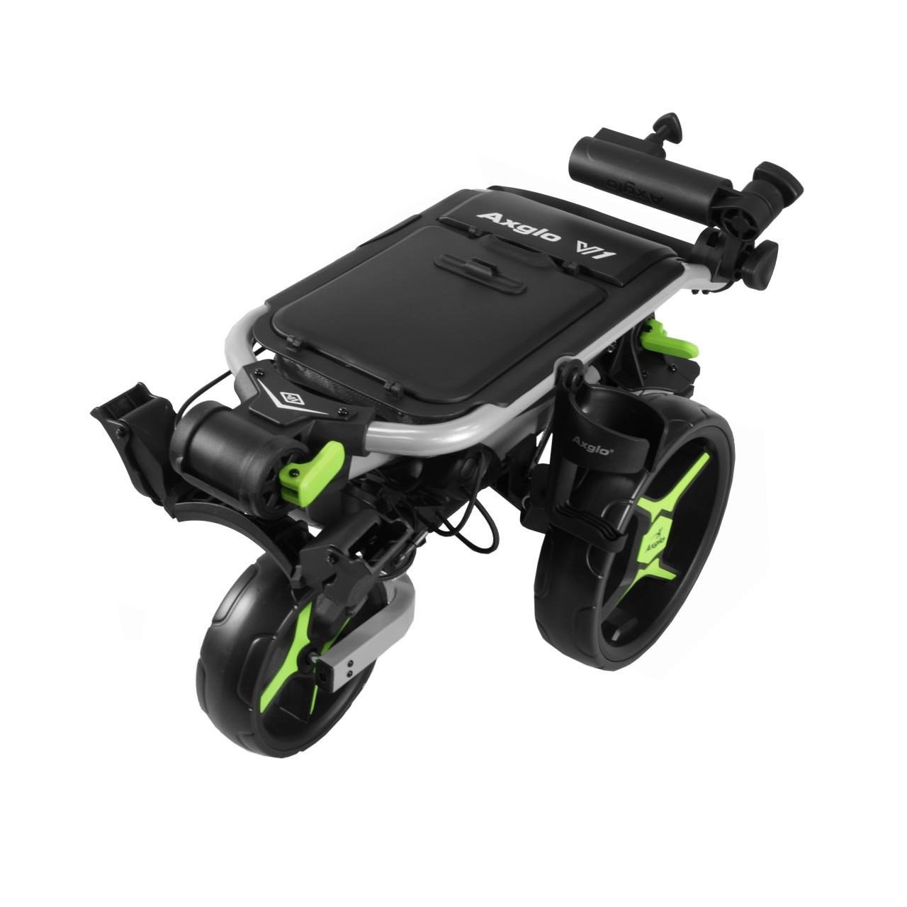 Axglo V1 chariot manuel de golf, argent/vert