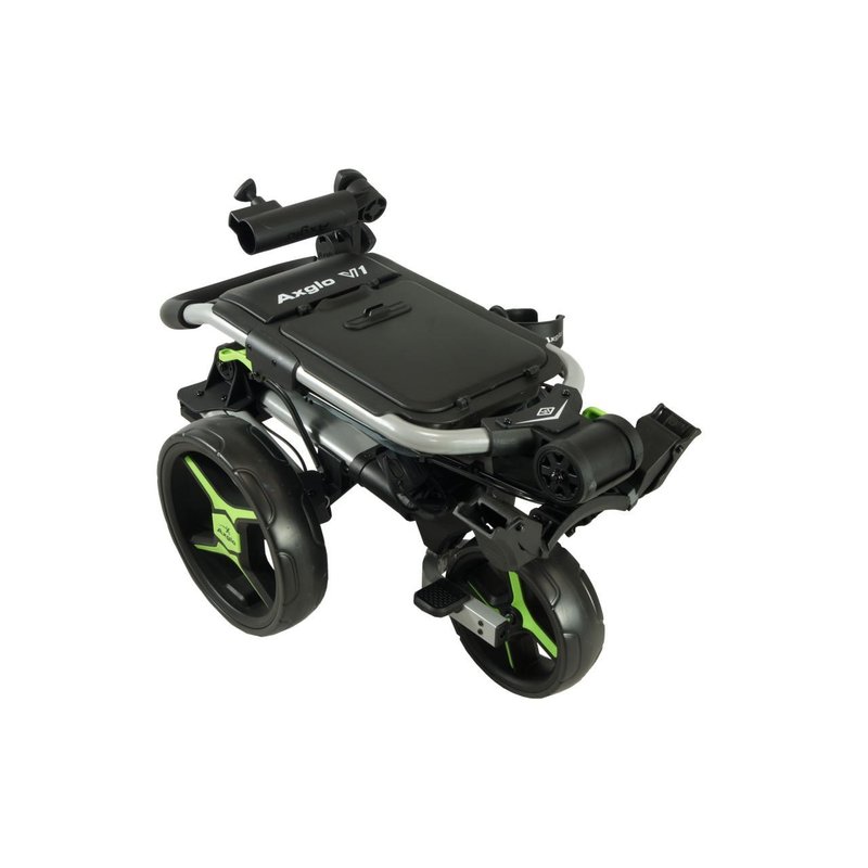 Axglo V1 chariot manuel de golf, argent/vert