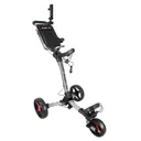 Axglo V1 chariot manuel de golf, argent/rouge