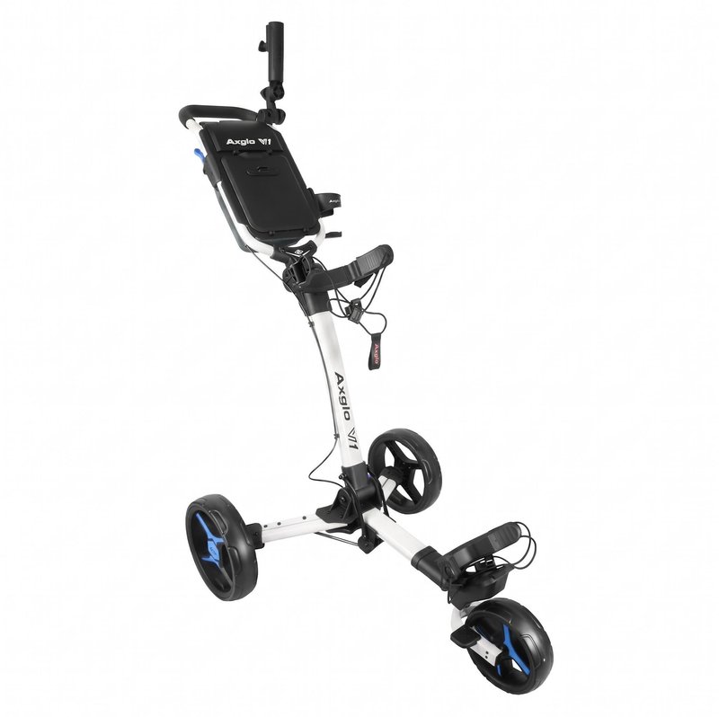 Axglo V1 chariot manuel de golf, blanc/bleu
