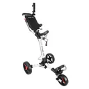 Axglo V1 chariot manuel de golf, blanc/rouge