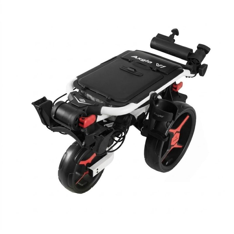 Axglo V1 chariot manuel de golf, blanc/rouge