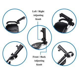 Axglo Adjustable Umbrella Holder accessoire de chariot, noir