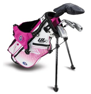 U.S. Kids Golf UL7-42 (107cm) set de golf junior, graphite, + sac stand, blanc/rose