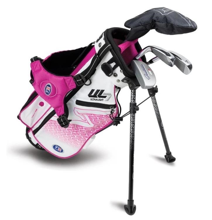 U.S. Kids Golf UL7-42 (107cm) set de golf junior, graphite, + sac stand, blanc/rose