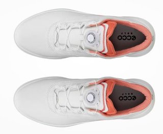 Ecco Core BOA chaussures de golf femme, blanc/burnt coral