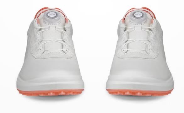 Ecco Core BOA chaussures de golf femme, blanc/burnt coral