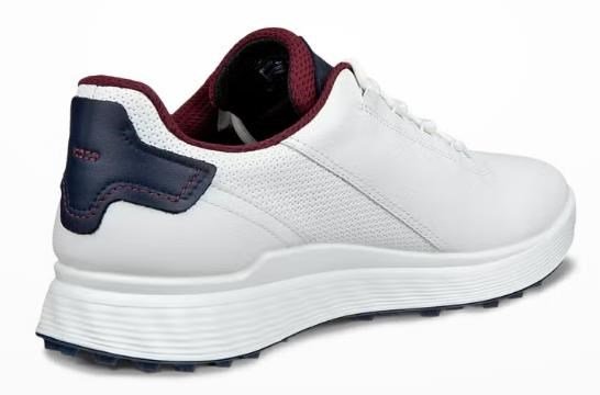 Ecco S-Casual chaussures de golf homme, blanc/marine