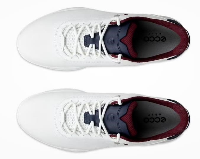 Ecco S-Casual chaussures de golf homme, blanc/marine
