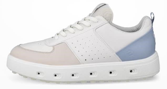 Ecco Street 720 chaussures de golf femme, gravel/white/dusty blue