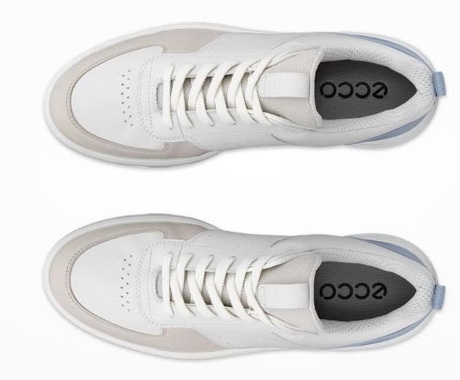 Ecco Street 720 chaussures de golf femme, gravel/white/dusty blue