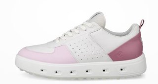 Ecco Street 720 chaussures de golf femme, blanc/blush/rose blossom