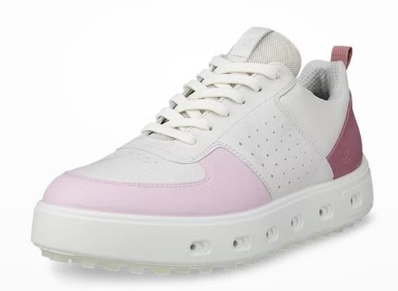 Ecco Street 720 chaussures de golf femme, blanc/blush/rose blossom