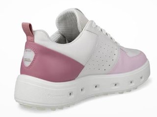 Ecco Street 720 chaussures de golf femme, blanc/blush/rose blossom