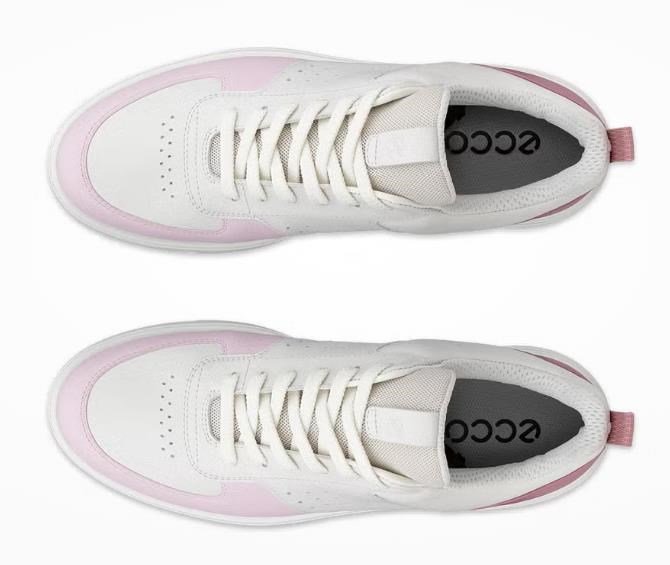 Ecco Street 720 chaussures de golf femme, blanc/blush/rose blossom