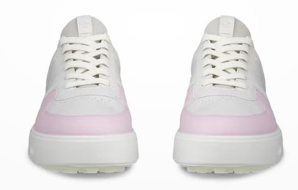 Ecco Street 720 chaussures de golf femme, blanc/blush/rose blossom