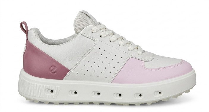 Ecco Street 720 chaussures de golf femme, blanc/blush/rose blossom
