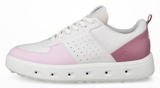 Ecco Street 720 chaussures de golf femme, blanc/blush/rose blossom