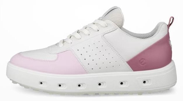 Ecco Street 720 chaussures de golf femme, blanc/blush/rose blossom