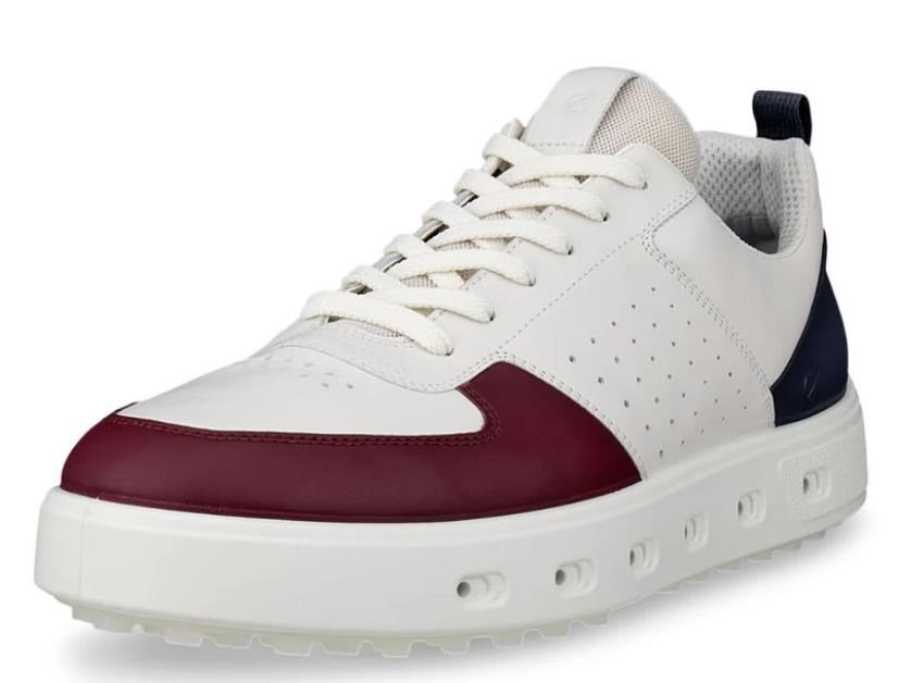 Ecco Street 720 chaussures de golf femme, dark ruby/white/marine