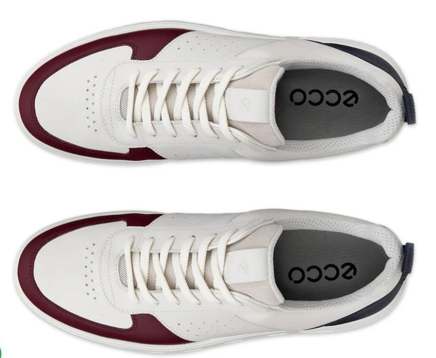 Ecco Street 720 chaussures de golf femme, dark ruby/white/marine