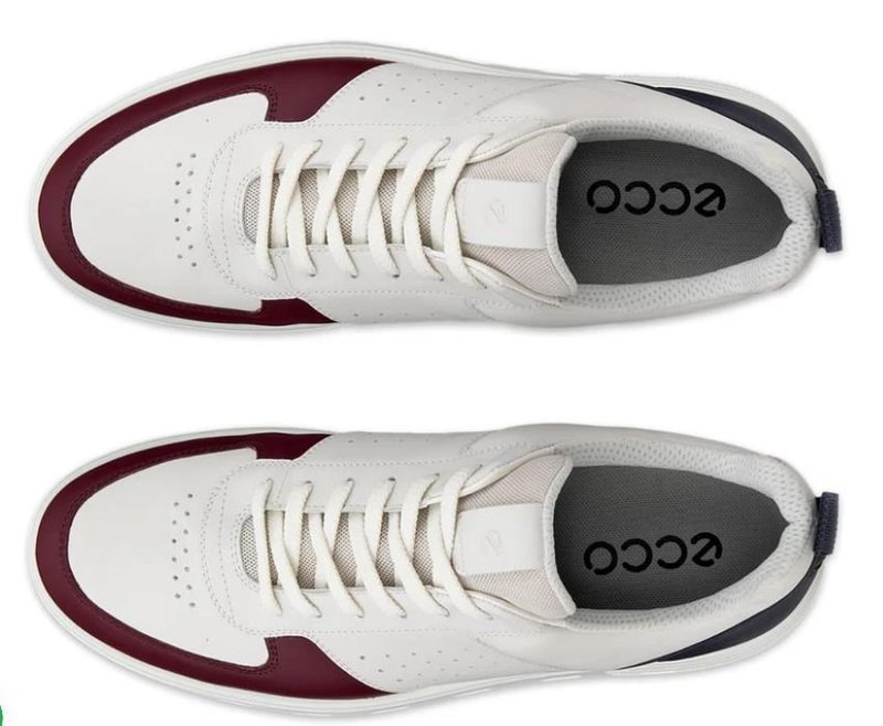 Ecco Street 720 chaussures de golf femme, dark ruby/white/marine