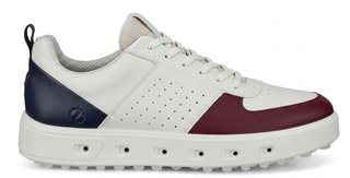Ecco Street 720 chaussures de golf femme, dark ruby/white/marine