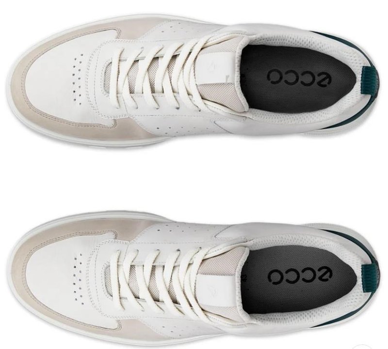 Ecco Ecco Street 720 chaussures de golf femme, gravel/white/baygreen