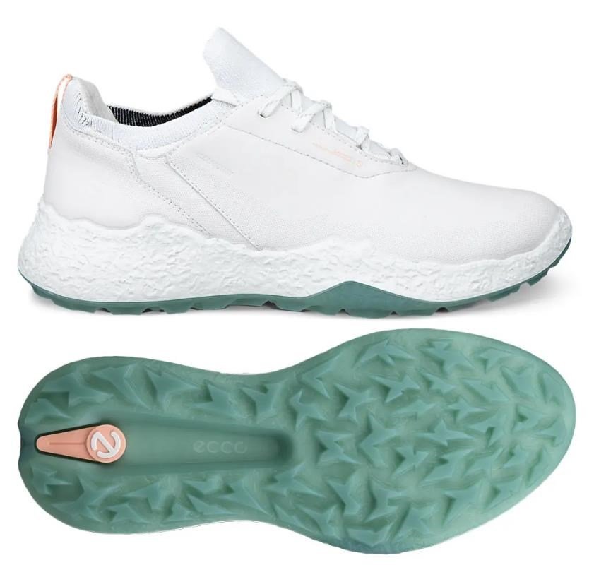 Ecco Biom H5 chaussures de golf femme, blanc/vert sedum