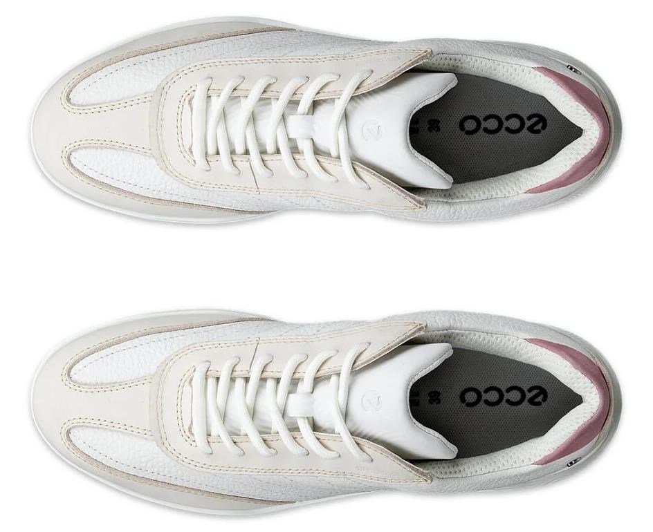 Ecco Street Vibe chaussures de golf femme, limestone/white/blush