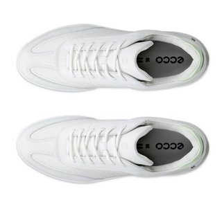Ecco Street Vibe chaussures de golf femme, shadow white/lime cream