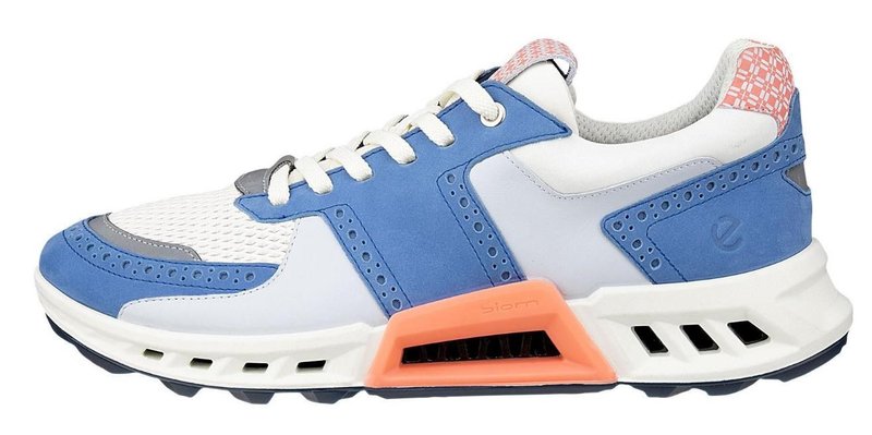 Ecco Biom C4 chaussures de golf homme, federal blue/white/burnt coral