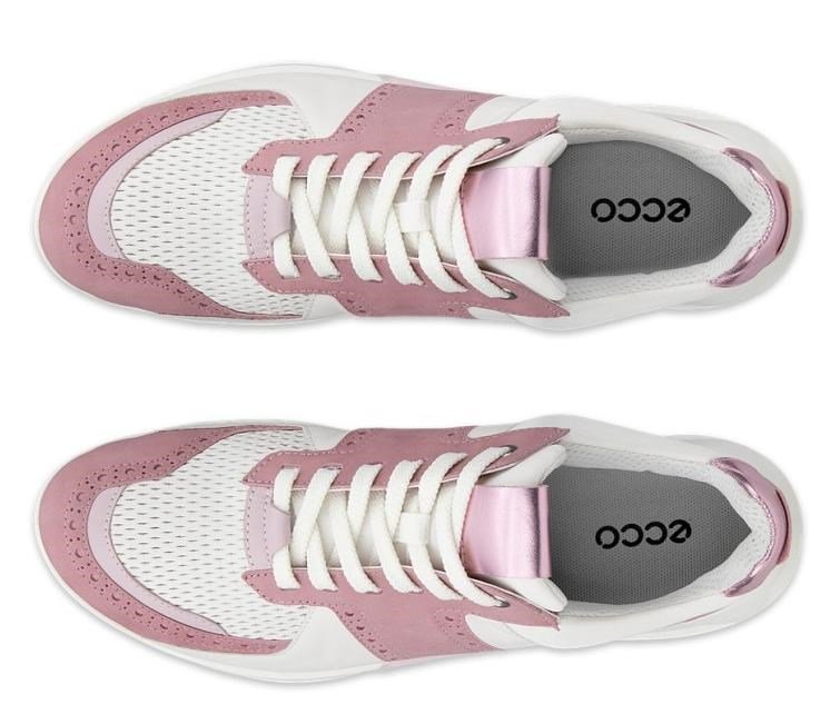 Ecco Biom C4 chaussures de golf femme, blush/blanc/old rose metallic