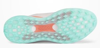 Ecco LT1 chaussures de golf femme, blanc/corail brûlé