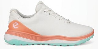 Ecco LT1 chaussures de golf femme, blanc/corail brûlé