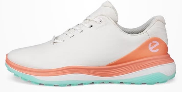 Ecco LT1 chaussures de golf femme, blanc/corail brûlé