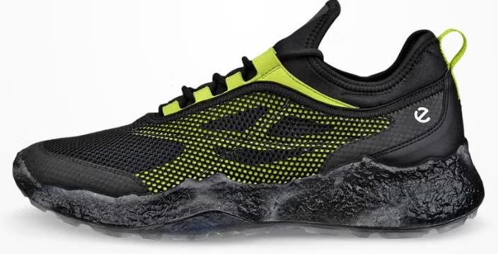 Ecco Biom H5 chaussures de golf homme, noir/lime punch