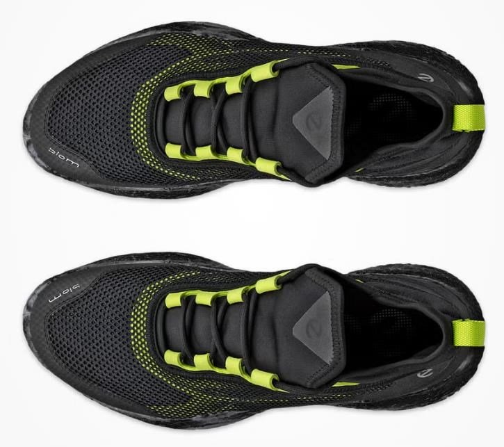 Ecco Biom H5 chaussures de golf homme, noir/lime punch