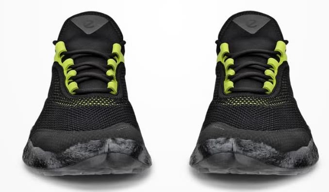 Ecco Biom H5 chaussures de golf homme, noir/lime punch
