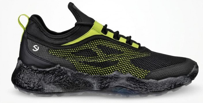 Ecco Biom H5 chaussures de golf homme, noir/lime punch