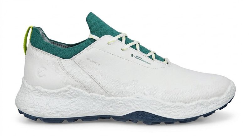 Ecco Biom H5 chaussures de golf homme, blanc/baygreen