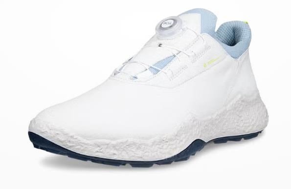 Ecco Biom H5 BOA chaussures de golf homme, blanc/bleu poussiéreux