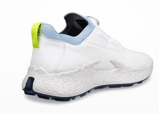 Ecco Biom H5 BOA chaussures de golf homme, blanc/bleu poussiéreux