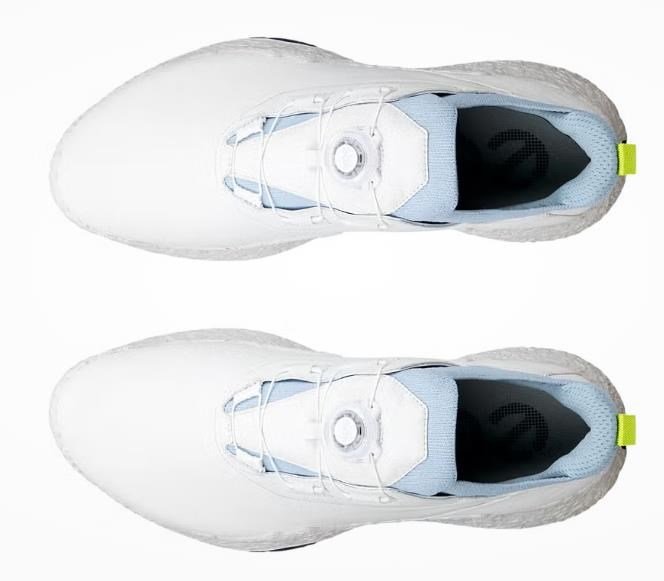 Ecco Biom H5 BOA chaussures de golf homme, blanc/bleu poussiéreux
