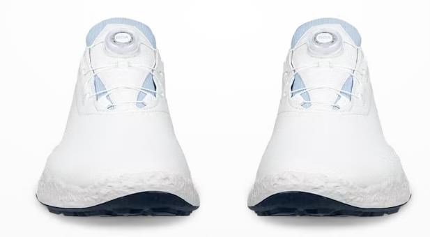 Ecco Biom H5 BOA chaussures de golf homme, blanc/bleu poussiéreux